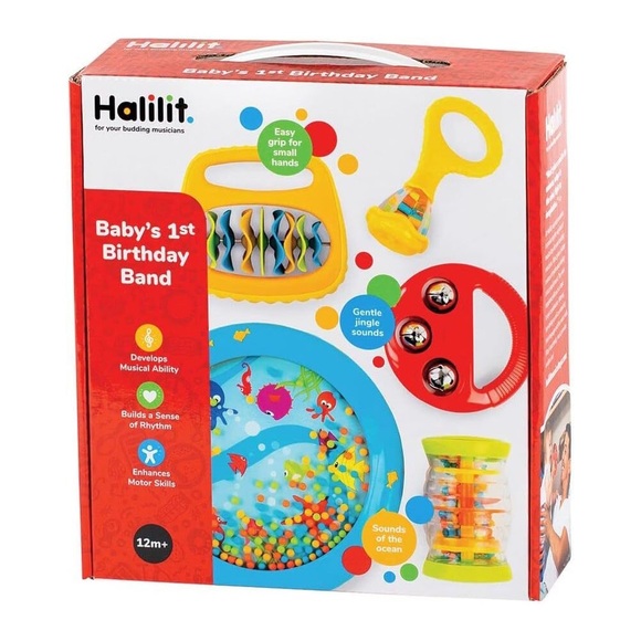 Halilit Baby’s 1st Birthday Band Sealed & NEW - Picture 1 of 6